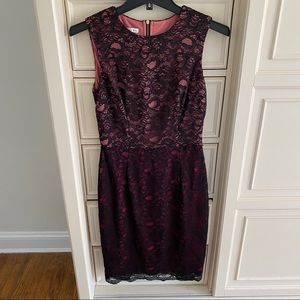 MAGGY LONDON LACE SHEATH SLEEVELESS DRESS SIZE 2